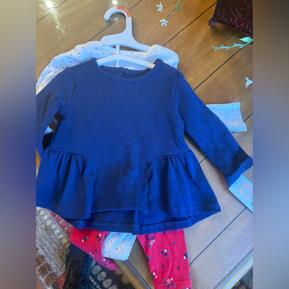 New 9m outfit girl 3 pc set super cute